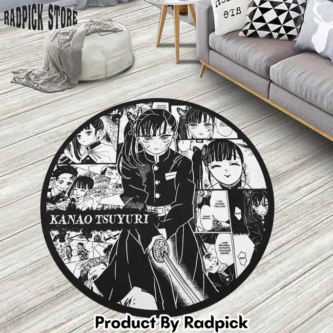 Kanao tsuyuri manga round rug custom demon slayer anime circle carpet  rp5955461